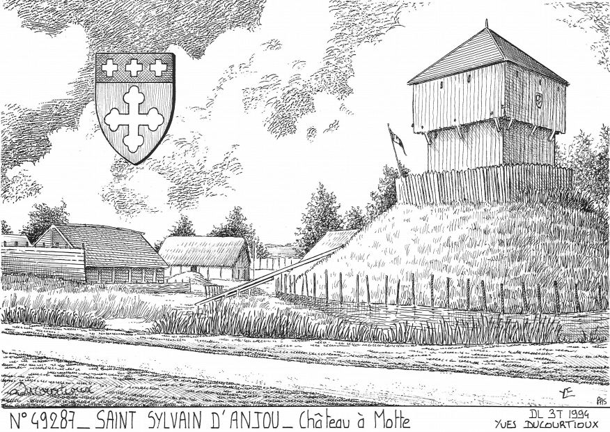 N 49287 - ST SYLVAIN D ANJOU - château à motte
